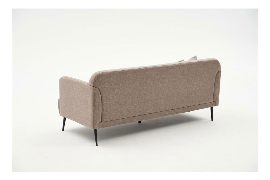 Pohovka trojsedačka Revosatta (hnědá + černá)