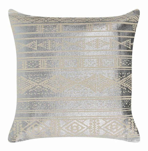 Ozdobný polštář 50 x 50 cm Ouda (stříbrná)