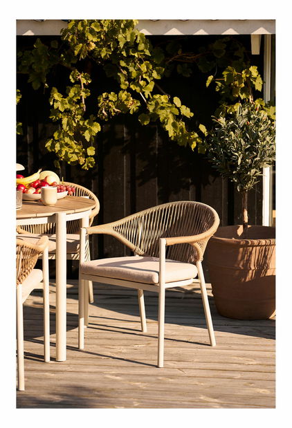 Zahradní židle Abelia 1 (písková + přírodní)