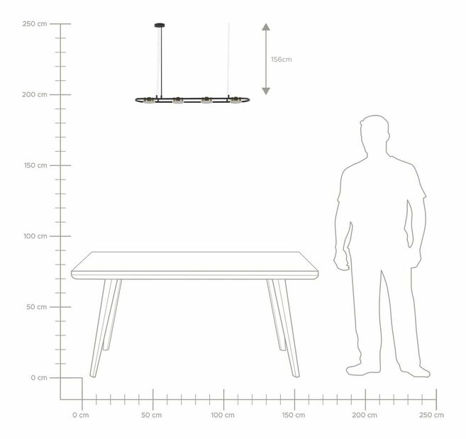 Závěsné svítidlo Malza (černá + mosazná)