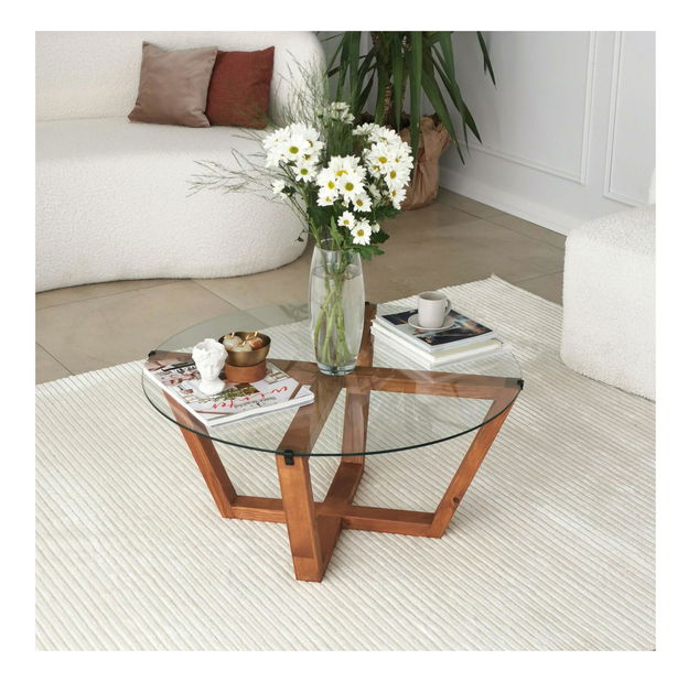 Konferenční stolek Putilo (dřevo přírodní)