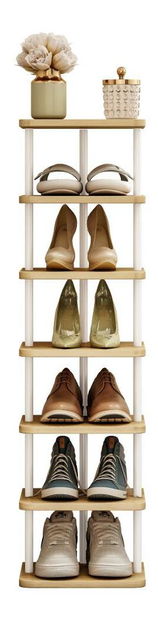 Regál Explotarla (dub světlý + bílá)