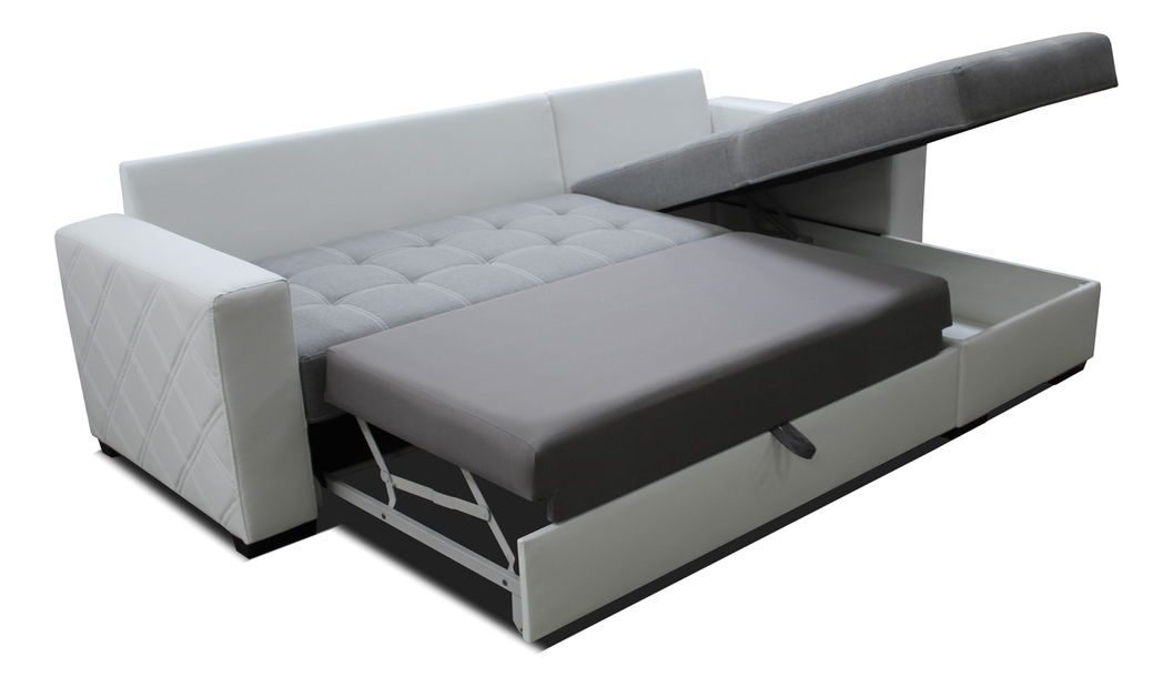 Rohová sedací souprava Faro 2F+L (šedá + černá) (P)