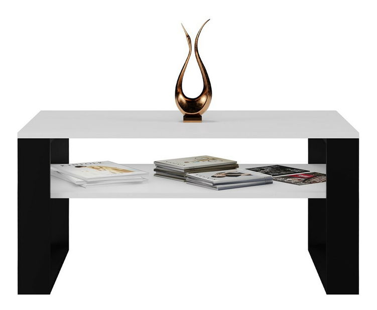 Konferenční stolek Maduro 2 (bílá + černá)