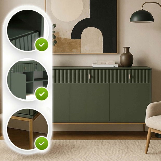 Komoda Militaba (černá)