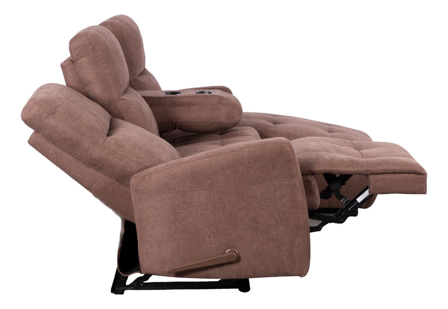 Nastavitelná sedací souprava rohová Toran (hnědá) (P) 