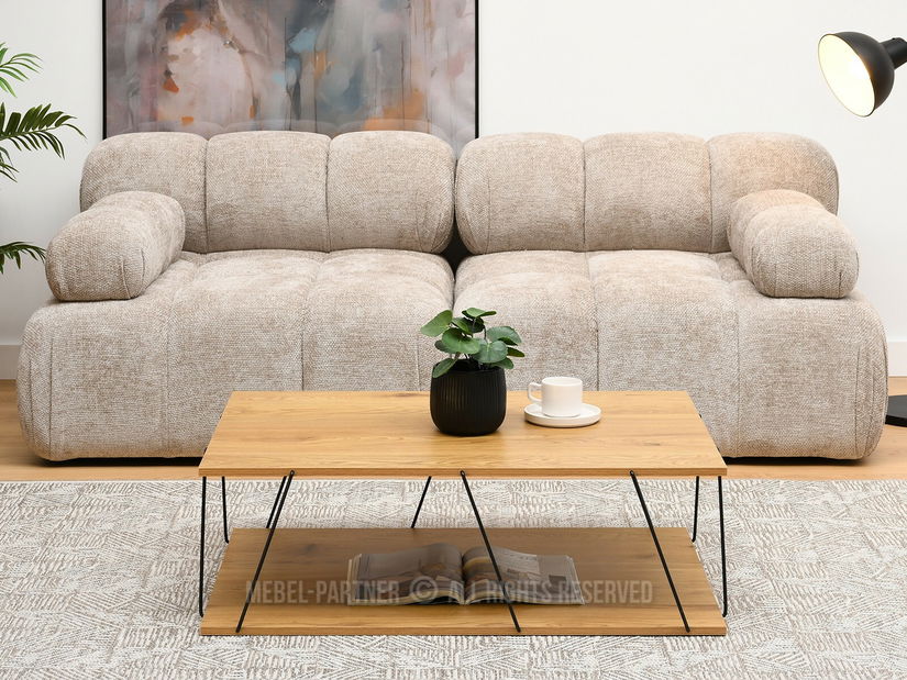 Konferenční stolek Haika (dub + černá)