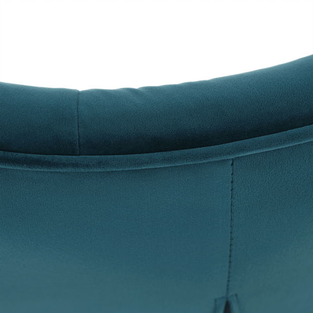 Designové křeslo Canary Bird (tyrkysová + chróm)