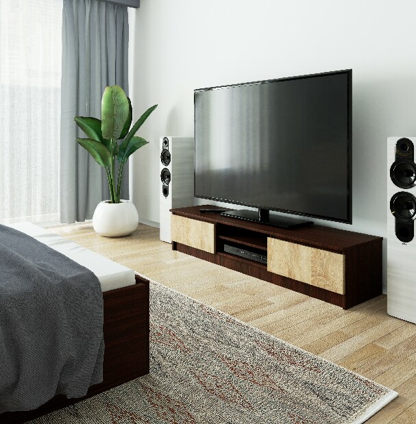 TV stolek Katalina (wenge + dub sonoma)