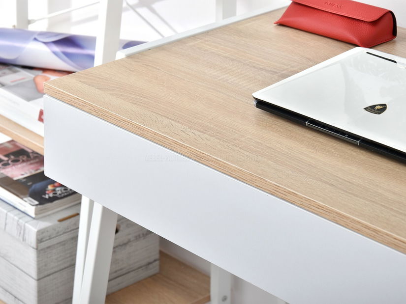 PC stolek Norway (dub + bílá)