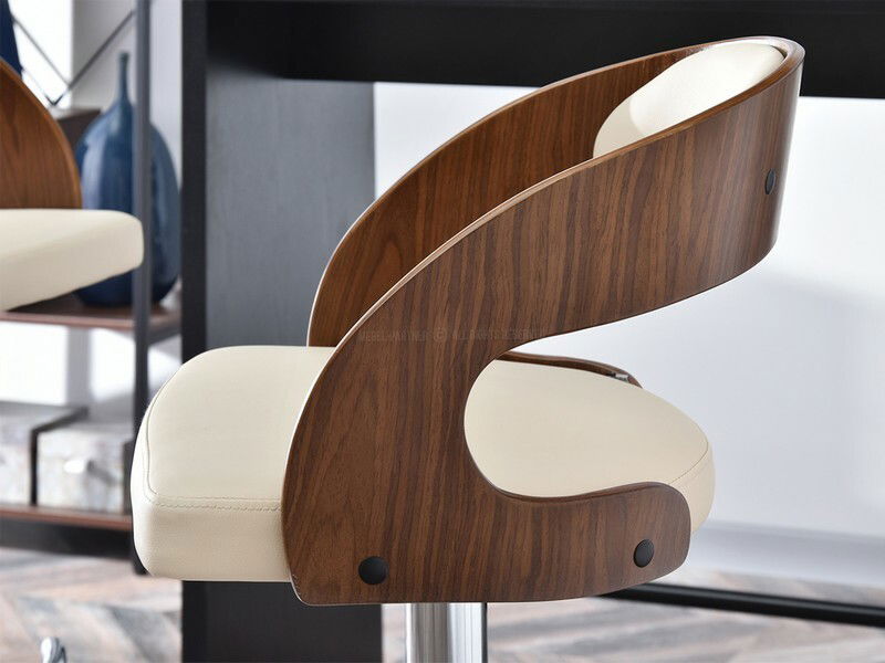 Židle Honolulu (oříšková + chromová)