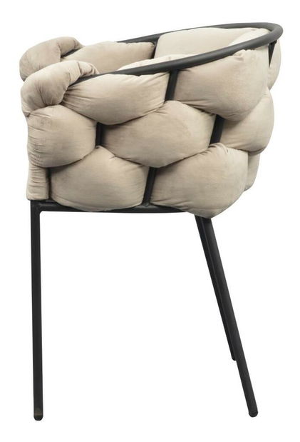 Jídelní židle Dorri (šedohnědá + černá)