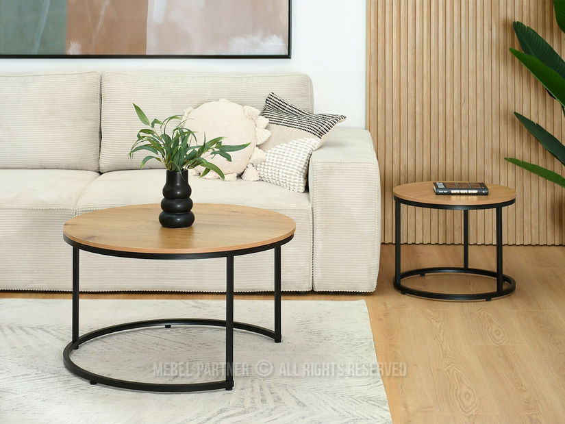 Konferenční stolek Klara (dub + černá)