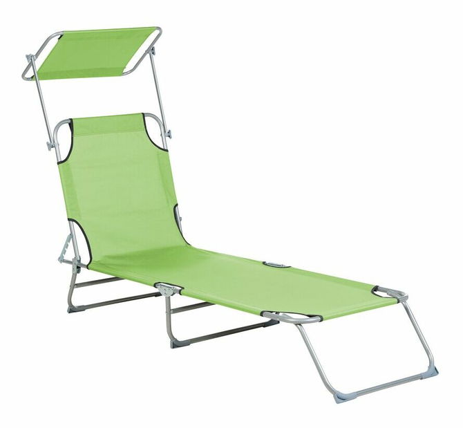 Zahradní lehátko Flor (limetková)
