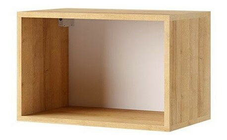 Nástěnná police 50 Brolani BR14 (dub zlatý + bílá)