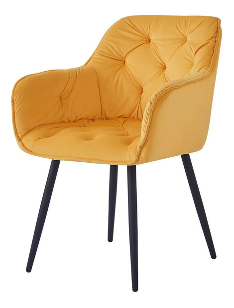 Designové křeslo Fedro (žlutá)