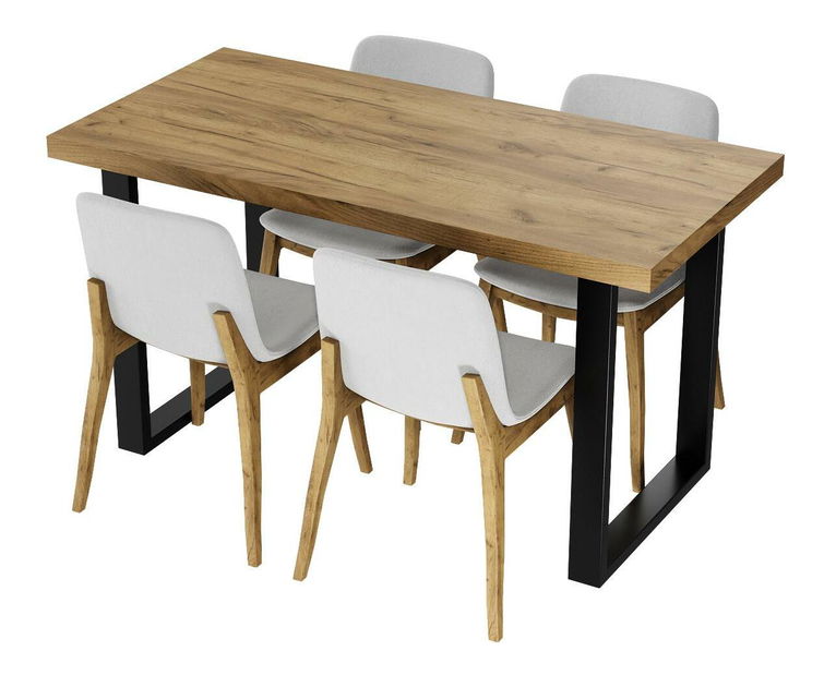 Jídelní stůl Ivony 135 (craft zlatý)