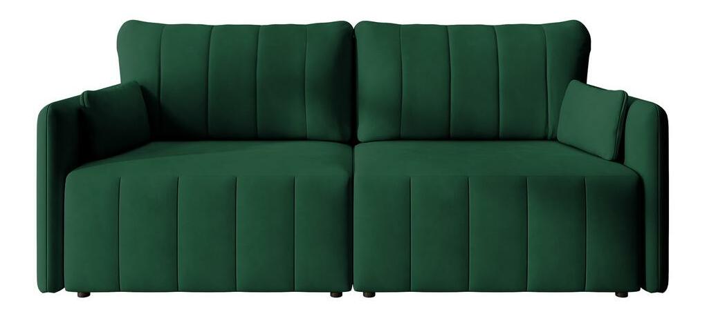 Pohovka Perkley (tmavě zelená + černá)