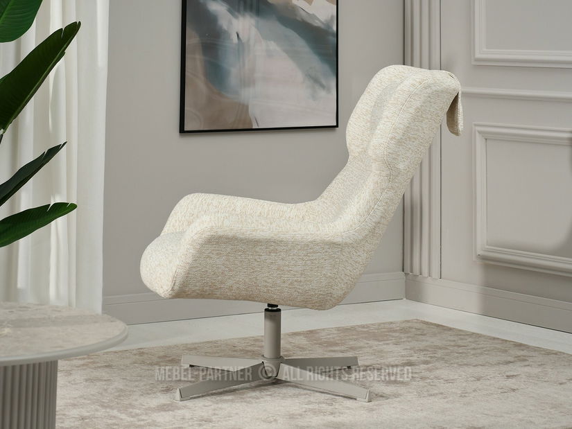 Křeslo Irma (krémová + béžová)