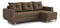  Rohová sedací souprava Eugenie (P) (hnědá)