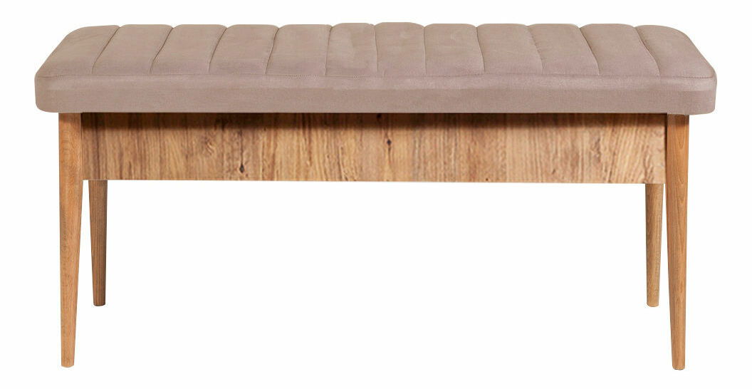 Jídelní set Vlasta 1 (borovice antlantic + béžová) (pro 4 osoby)