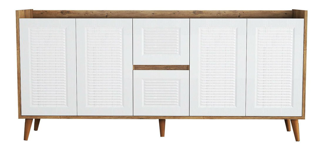  Konzolový stolek Pavelu 2 (bílá + natural)