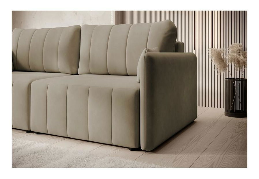 Pohovka Perkley (béžová + černá)