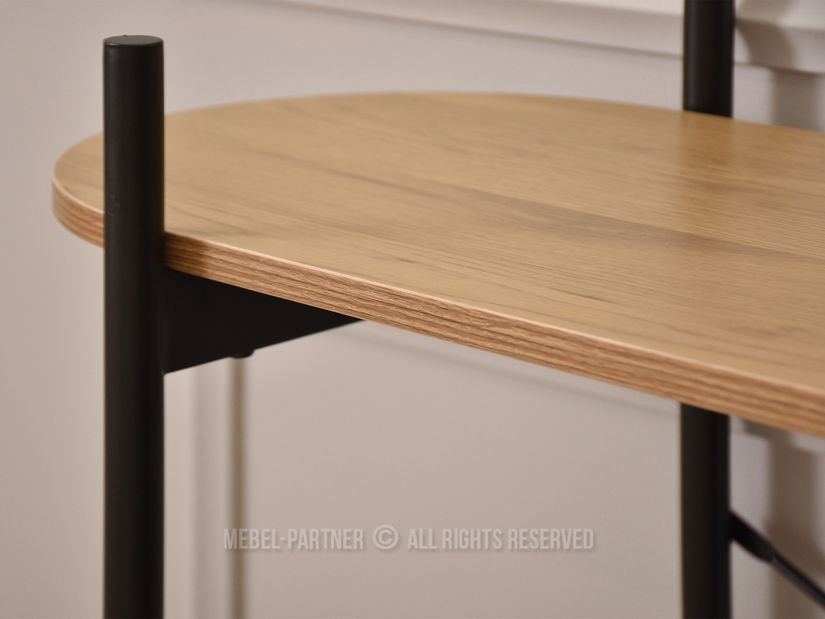 Konzolový stolek Inge (dub + černá)