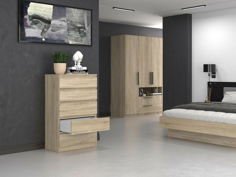 Komoda Musecalo 4 (dub sonoma)