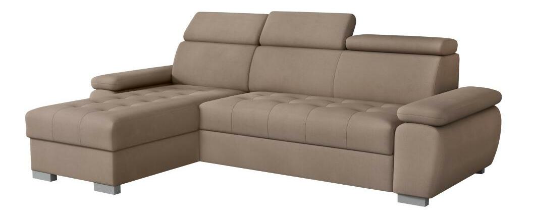 Rohová sedací souprava Sivaro (sivobéžová) (L)