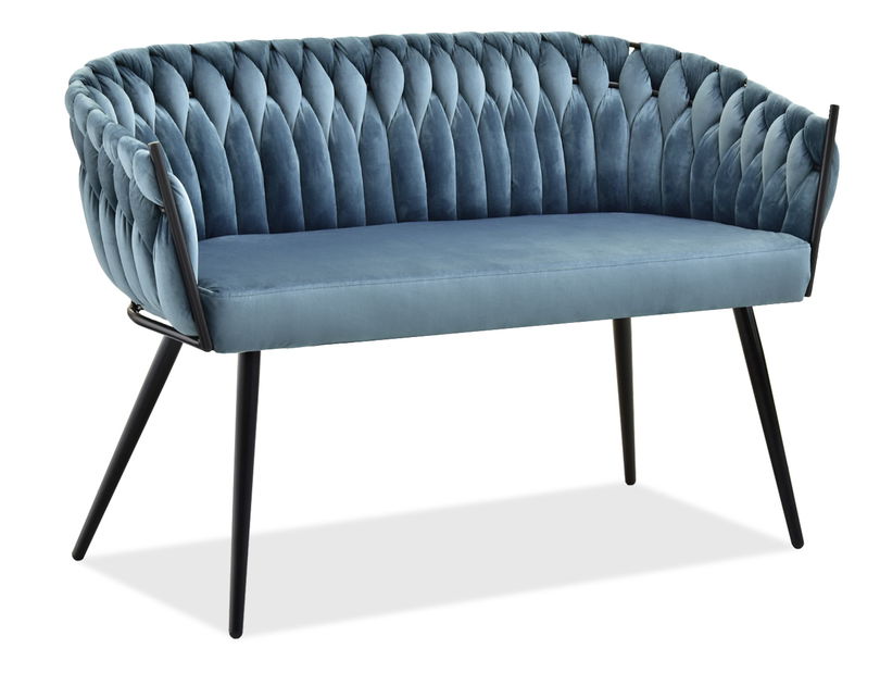 Pohovka dvousedačka Radio (šedá + černá)