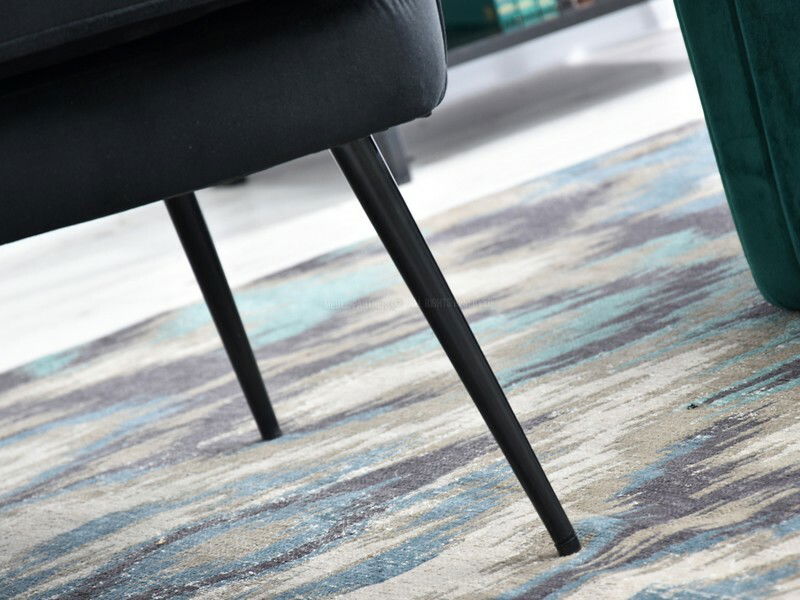 Křeslo Etimee F (černá + zlato)