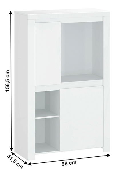 Regál Lafer 2D (bílá)