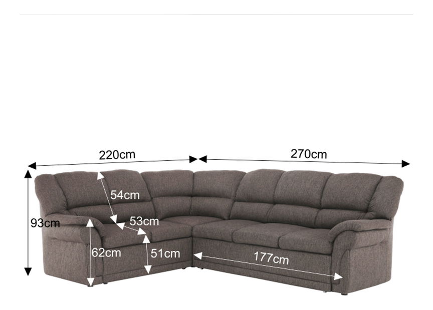 Rohová sedací souprava Kenfast (L)