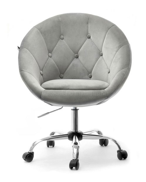 Křeslo Lush 4 (šedá + chromová)