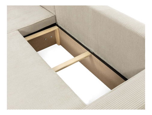 Rohová sedačka Kasuna (tmavě modrá) (s úl. prostorem)