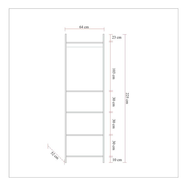 Závěsný TV stolek Tuloli (borovice atlantická)