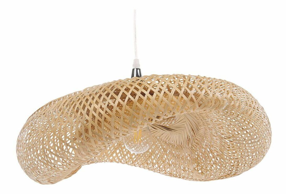 Závěsná lampa BANN (bambus) (světlé dřevo) (malá)