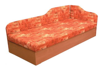 Jednolůžková postel (válenda) 80 cm Eda 4/2 (s molitanovou matrací) (P)