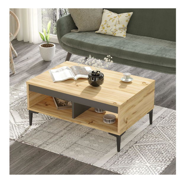 Konferenční stolek Levosi 1 (dub felt + antracit)