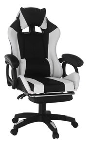 Kancelářské křeslo Juventa (s RGB LED osvícením) (černá + bílá)