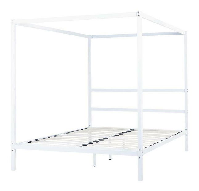 Manželská postel 160 cm Lesta (bílá)