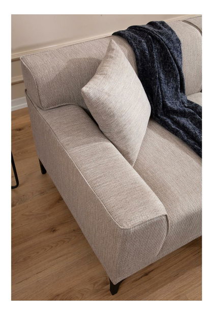 Rohová sedačka Petrafonzo (P) (bílá + černá)