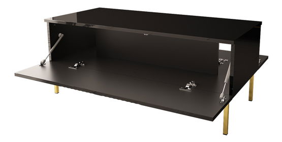 Konferenční stolek Magnilda -120 (černá + černý lesk)