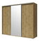 Šatní skříň s posuvnými dveřmi Settrona 1 (dub riviera) (se zrcadlem)