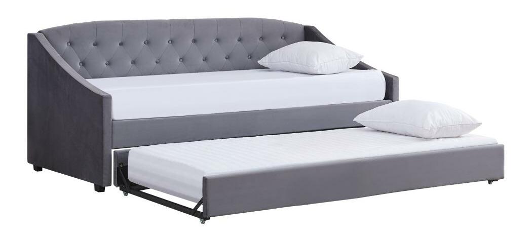 Rozkládací postel 90 cm Asesorar (šedá)