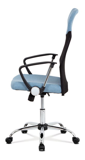 Kancelářské křeslo Evessa-E301-BLUE (modrá + černá)