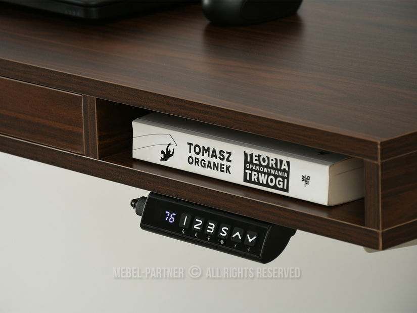 PC stolek Osto 120 (ořech + krémová)