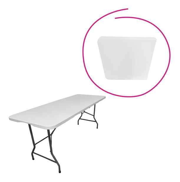 Zahradní stůl Mahony 2 (bílá + šedá)