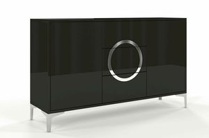 Komoda Naturlig Evenna (vysoký lesk černý)